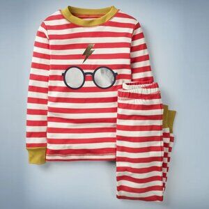 Mini Boden Harry Potter Striped Pajamas, red white